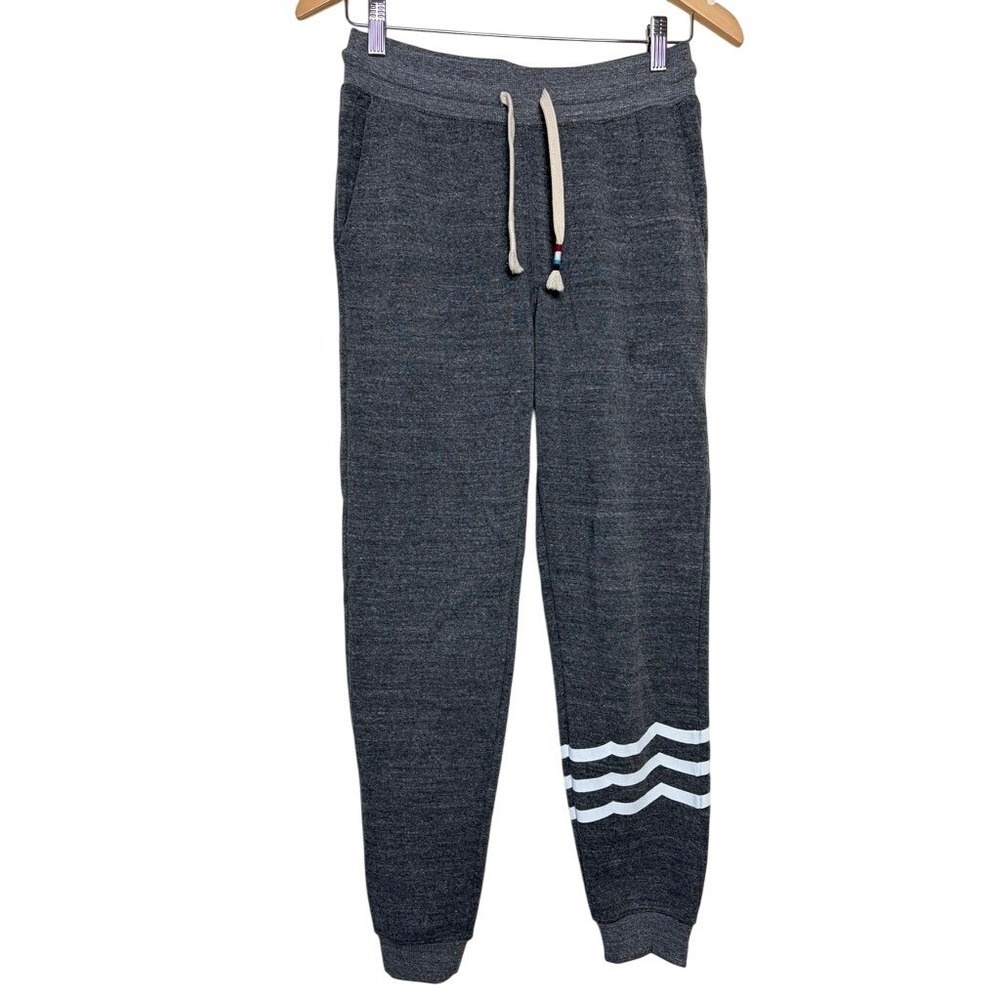 Sol Angeles Womens Essential Waves Sweatpants Heather Charcoal Grey XS Joggers